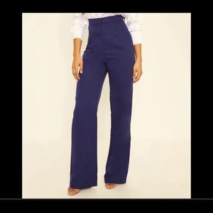 Pretty Little Thing, Navy Blue straight leg pants. 3x